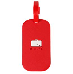 Set of 2 Travel Accessories RED Square-shape Travel Luggage Tags/ID Holder