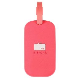 Set of 2 Travel Accessories PINK Square-shape Travel Luggage Tags/ID Holder