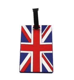 Travel Baggage Tag Useful Luggage Identifier Suitcase Label Card Case [Flag-A]