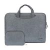 13" Simple High-end Nylon Portable Laptop Case Computer Briefcase for Macbook with Small Bag, A