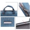 13" Simple High-end Nylon Portable Laptop Case Computer Briefcase for Macbook with Small Bag, D