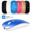 Rechargeable Wireless mouse button silent,ultrathin mouse,Bule