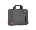 14'' Waterproof Laptop Briefcase with Multiple Compartments, Grey