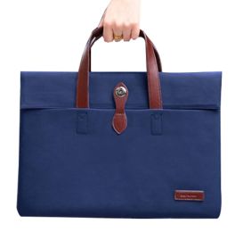 14-inch Portable Computer Bag Handbag Canvas Briefcase Notebook Sleeve