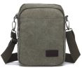 Trendsetter Item/ Casual Canvas Messenger&Shoulder Bag/ Army Green (19*24*5.5cm)