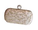 Handmade Rounded Golden Twinkling Bag Banquet Handbag and Sweet Style Bags