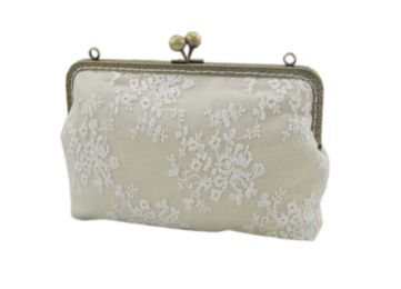 Vintage Original Bag WHITE Lace Shoulder Bags and Sweet Style Bags