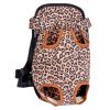 Outdoor Dog Carrier Pet Carriers Backpack Pet Bag Cat Travel Bag, Leopard print