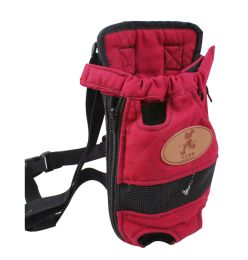 Outdoor Travel Front Backpack Carrier Bag For Pets RED (Suitable for 0-3kg)