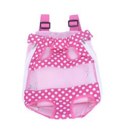 Cute Portable Front Backpack Carrier Bag For Pets PINK A (Suitable for 2.5-4kg)