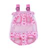 Cute Portable Front Backpack Carrier Bag For Pets PINK B (Suitable for 2.5-4kg)