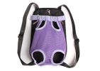 Portable Chest Carrier Backpack Bag for Pets Dogs Purple(Bust 50cm, Up to 15LB)