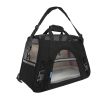 Pet Carrier Soft Sided Travel Bag for Small dogs & cats- Airline Approved, Black
