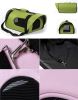 Pet Carrier Soft Sided Travel Bag for Small dogs & cats- Airline Approved, Green #43