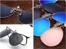 Lightweight Clip-On Sunglasses Lenses Glasses Driving Fishing Outdoor [Color-4]