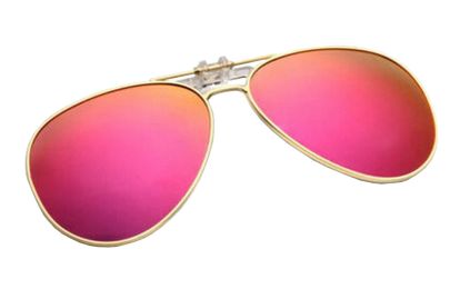 Lightweight Clip-On Sunglasses Lenses Glasses Driving Fishing Outdoor [Color-8]