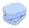 2 PCS Travel Clothing Storage Bag Luggage Bag Set Elegant Package-Blue