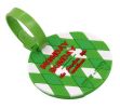 Travel Luggage Bag Tag Check-in Suitcase Card Set Label Tag Pendant, Round Green