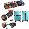 [A] Adjustable Luggage Strap Travel Suitcase Packing Belt with Combination Lock