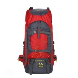 Professional Outdoors Large Capacity Backpack Camping Bags Travelling Bag Hiking Backpack, Red