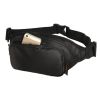Waterproof Pouch Zipper Pockets Fanny Pack Waist Bag for Hiking/Sports - Black