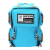 Durable Canvas School Bag Laptop Shoulder Bag Travel/Hiking Backpack,Blue