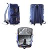 Durable Canvas School Bag Laptop Shoulder Bag Travel/Hiking Backpack,Blue