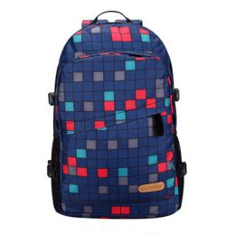Durable Colorful School Bag Laptop Shoulder Bag Travel/Hiking Backpack,Navy