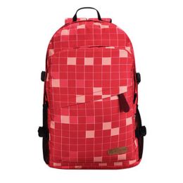 Durable Colorful School Bag Laptop Shoulder Bag Travel/Hiking Backpack,Red