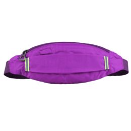 Purple Waterproof Waist Pack Fanny Pack Portable & lightweight Running Waist Bag