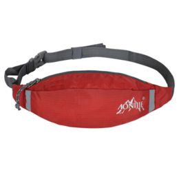 Red Close-fitting Sports Pockets Waist Bag Waist Pouch Wearproof Waist Pack