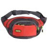 Zippered Chest Bag, Adjustable Belt Bag Waist Pack Sports Pockets Red