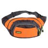 Adjustable Belt Bag Waist Pack Chest Bag Sports Pockets With Zipper Orange
