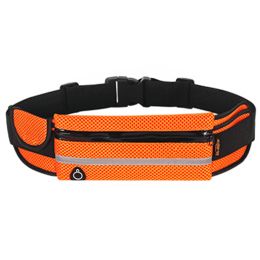 Orange Ultralight Sports Pocket Waist Pack Waist Purse Breathable Fanny Bag