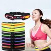 Double Black Zippers Extra Large Waterproof Waist Pack Belt for Running(Pink)