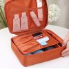 Toiletry Kit Clear Travel Bag/ Portable Waterproof Nylon Travel Luggage, Orange