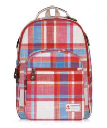 School Bags Plaid Travel Cotton Backpacks Outdoor Camping Hiking Backpack