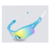 Cool Frame Sport Sunglasses Polarized Lens For Men And Women(Light Blue)