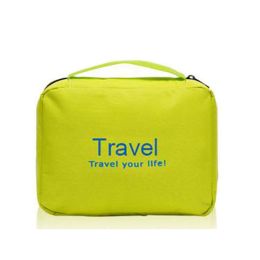Green Portable Wash Gargle Bag Storage Bag Showerproof Bag Travel Bag