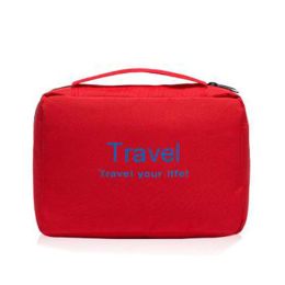 Red Portable Wash Gargle Bag Storage Bag Showerproof Bag Travel Bag