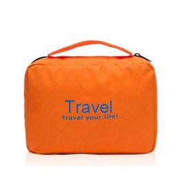Orange Portable Wash Gargle Bag Storage Bag Showerproof Bag Travel Bag