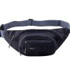 Outdoor Sports Multi-functional Waist Packs for Running Hiking Cycling Camping, Black 35x15cm