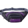 Outdoor Sports Multi-functional Waist Packs for Running Hiking Cycling Camping, Purple 35x15cm