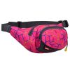 Outdoor Sports Multi-functional Waist Packs for Running Hiking Cycling Camping, Pink Pattern