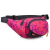 Outdoor Sports Multi-functional Waist Packs for Running Hiking Cycling Camping, Pink Pattern