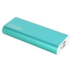 instaCHARGE 12000mAh Dual USB Power Bank Portable Battery Charger - Turquiose